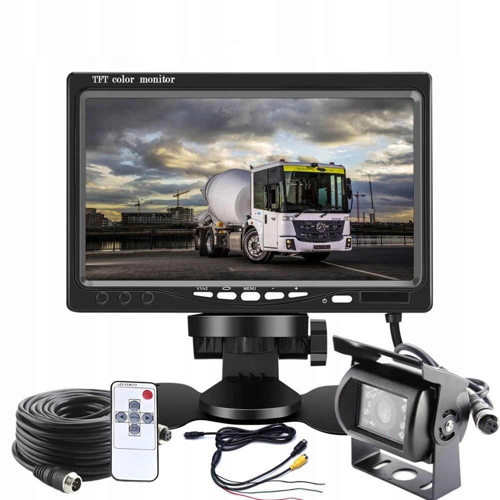 Couvací Kamera Monitor 7palcový Tft LCD Bus 10 m 12V/24V Držák