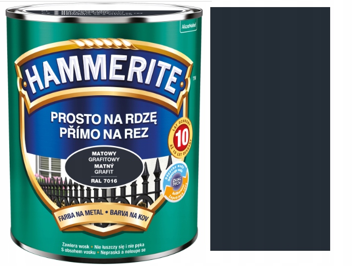 

Hammerite Prosto Na Rdze Matowy Grafitowy 0,7L