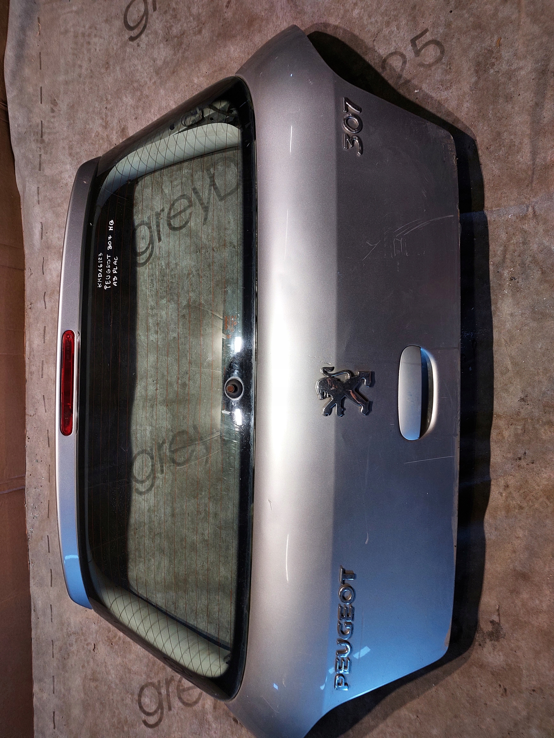 trunk door boot PEUGEOT 307 HB