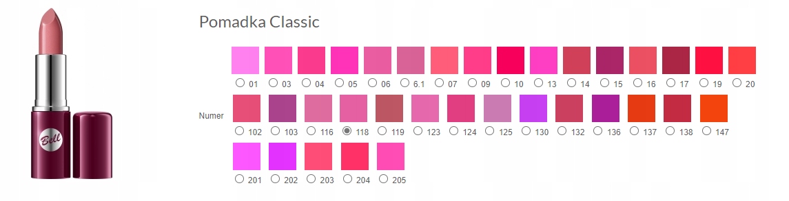 BELL Pomadka Classic - 118 Marka Bell