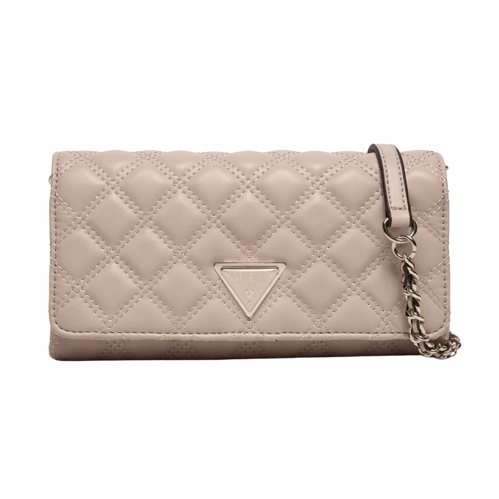 Guess Dámská peněženka na řetízku v barvě taupe Giully II Mini