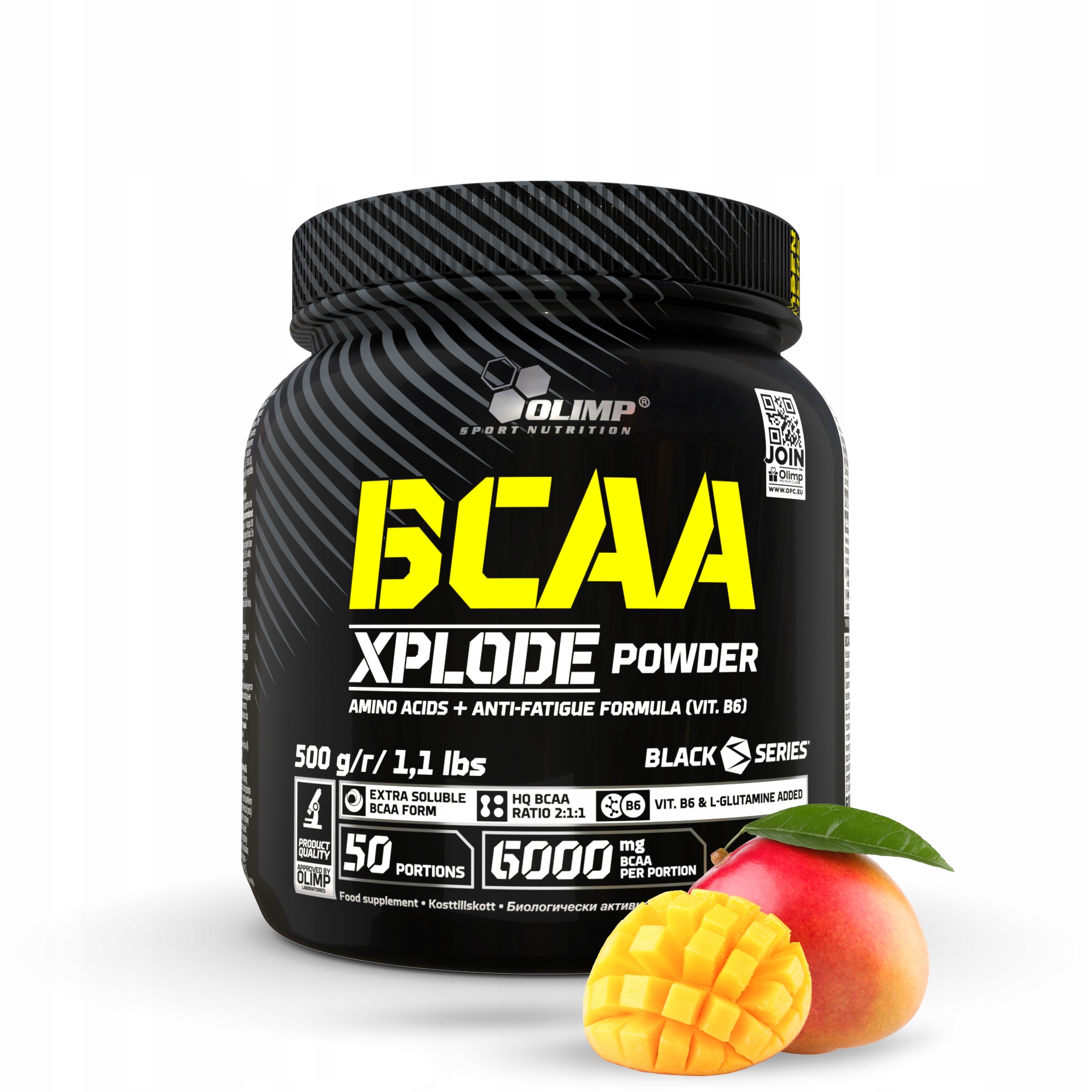 Bcaa prášek Aminokyseliny Olimp Bcaa Xplode 500 g Mango Olimp 500 g manga
