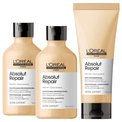 LOreal Absolut Repair Gold šampon – sada kondicionérů