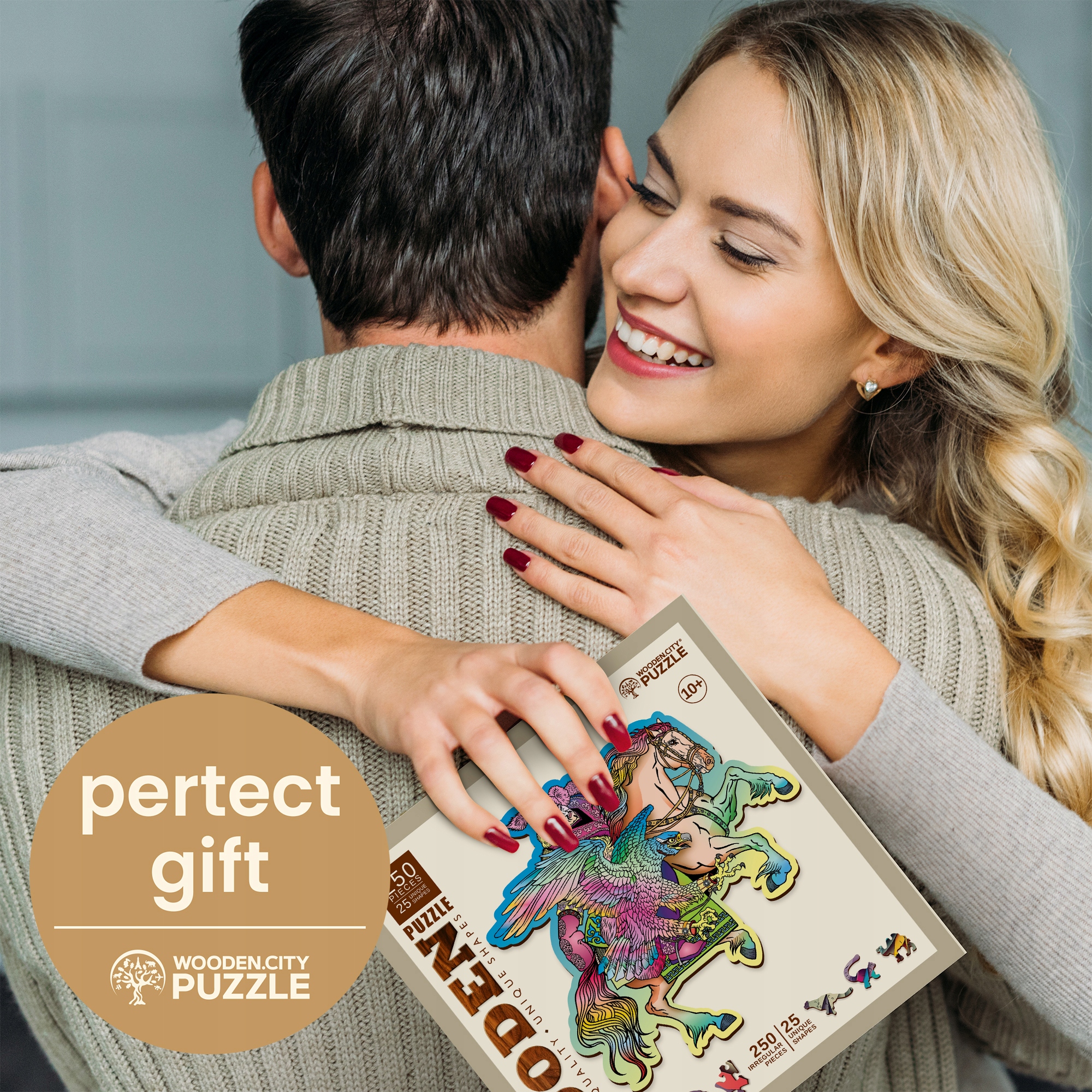 Puzzle Drewniane Koń i Orzeł 250 el Wooden City Wiek dziecka 8 lat +