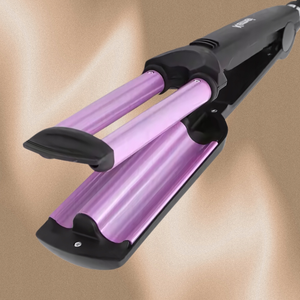 LOKÓWKA DO WŁOSÓW KEMEI FALOWNICA CERAMICZNA KARBOWNICA 55W TPC 200 Wysokość produktu 31 cm