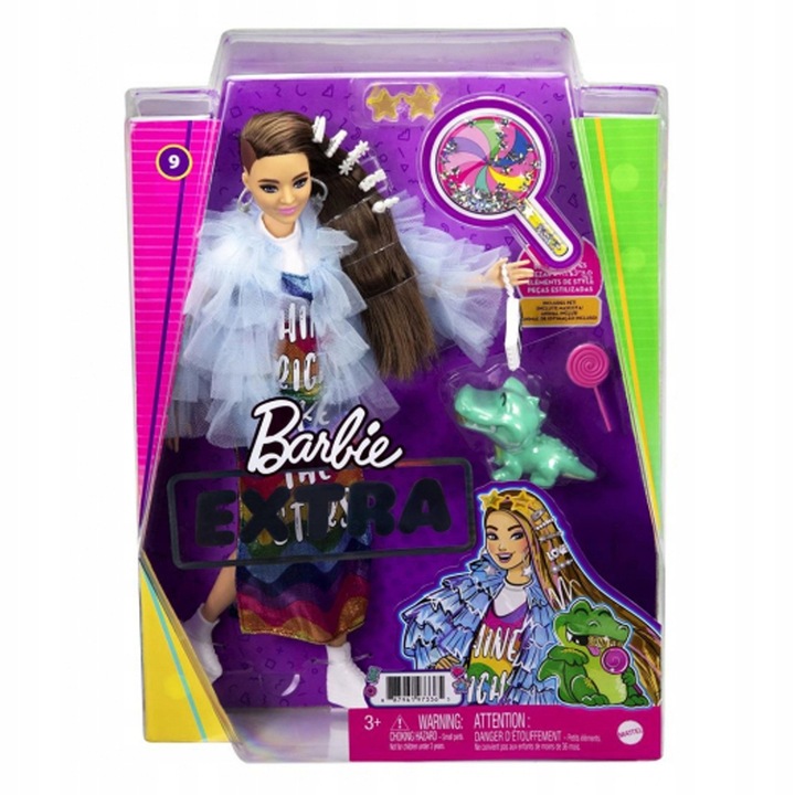 BARBIE EXTRA LALKA Komplet The Stars GWIAZDA + KROKODYL GYJ78