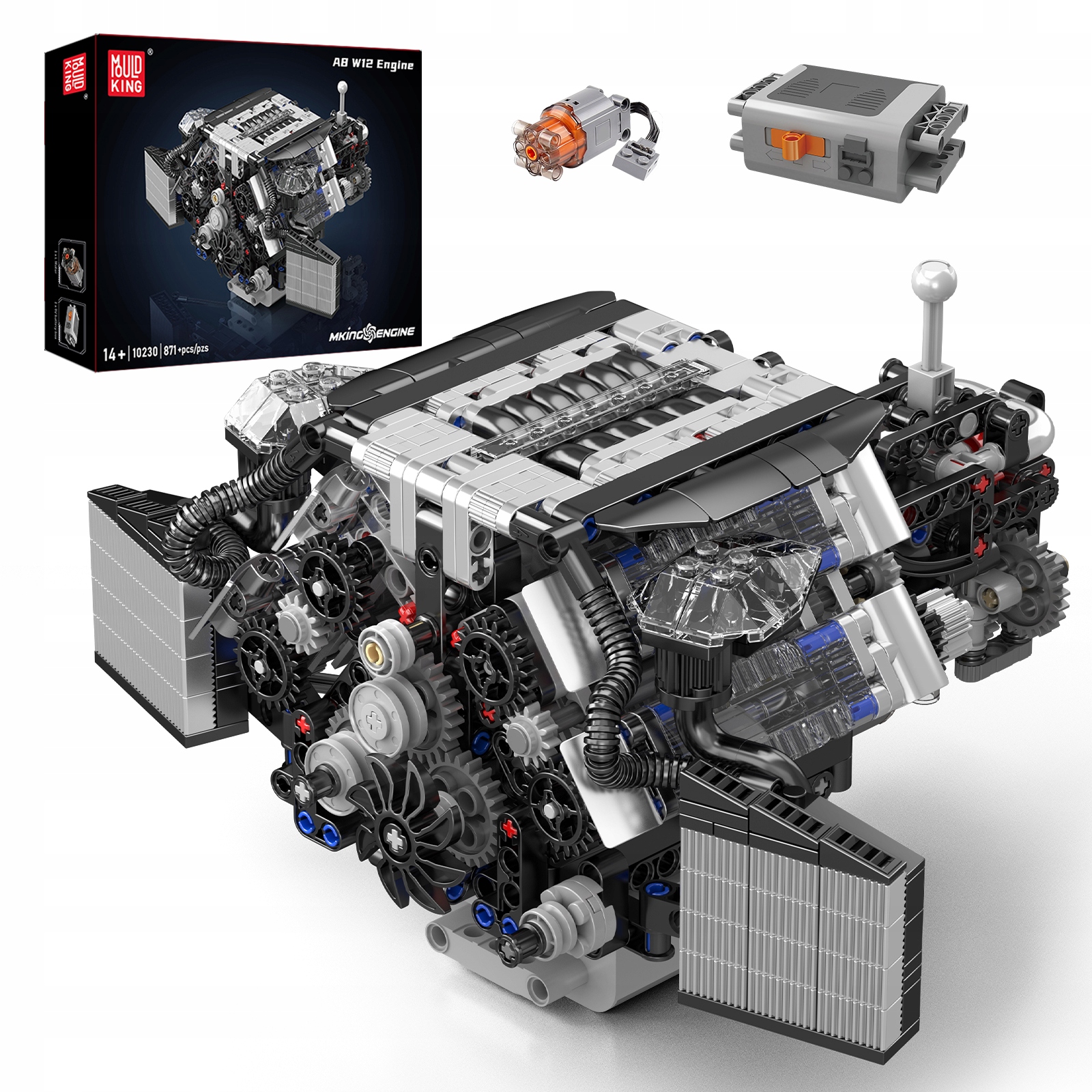 MOULD KING E0731694420521 Technic Audi A8 W12 Silnik 14+