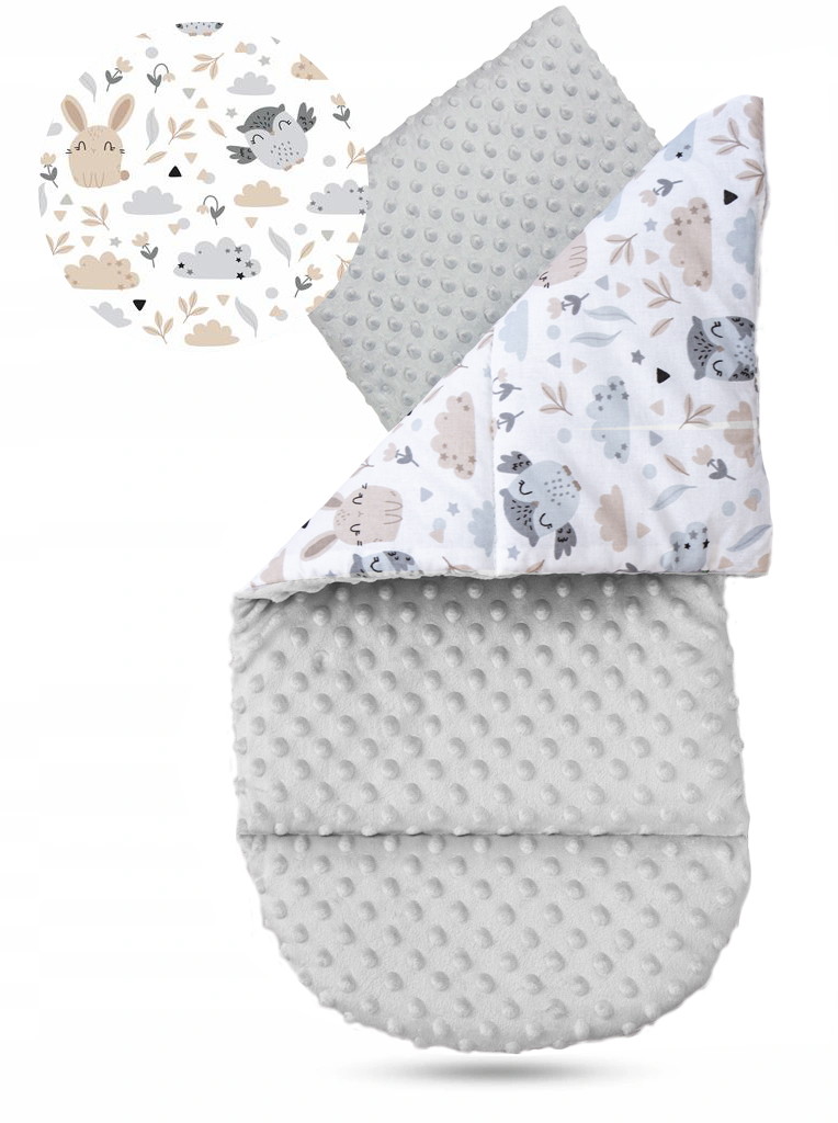 KOKON NIEMOWLĘCY GNIAZDO KOJEC MINKY ZESTAW XXL BABYMAM 7 EL. Marka Babymam