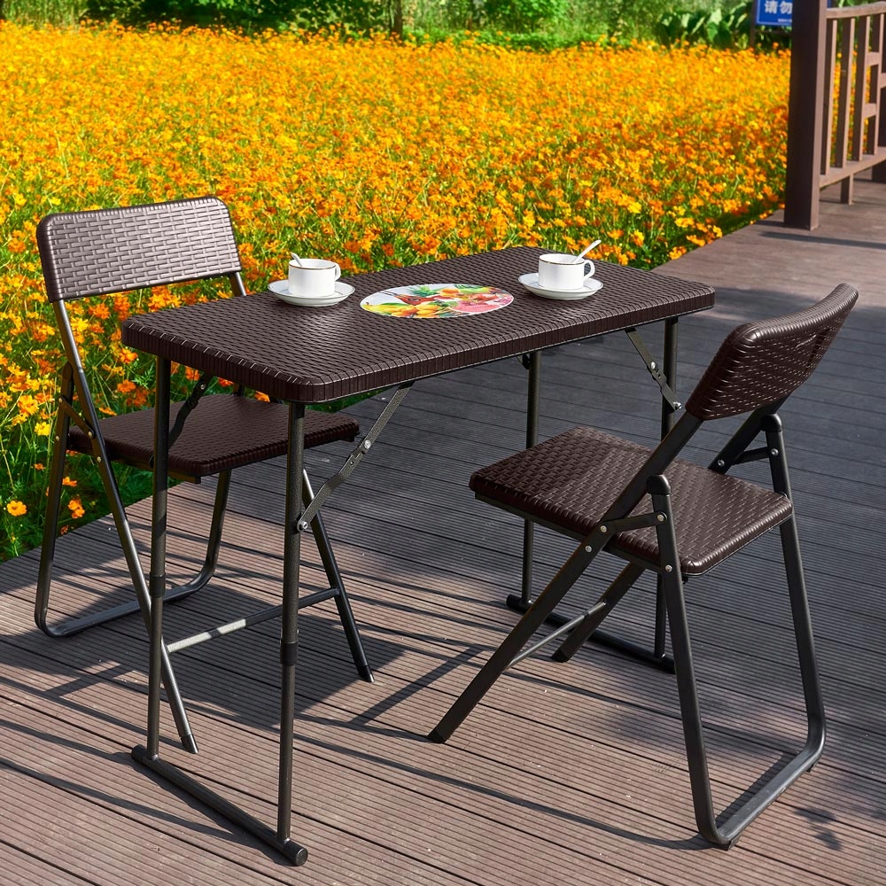 47738 ZESTAW CATERINGOWY 2 KRZESŁA + 1 STÓŁ WENGE EAN (GTIN) 5904134206541