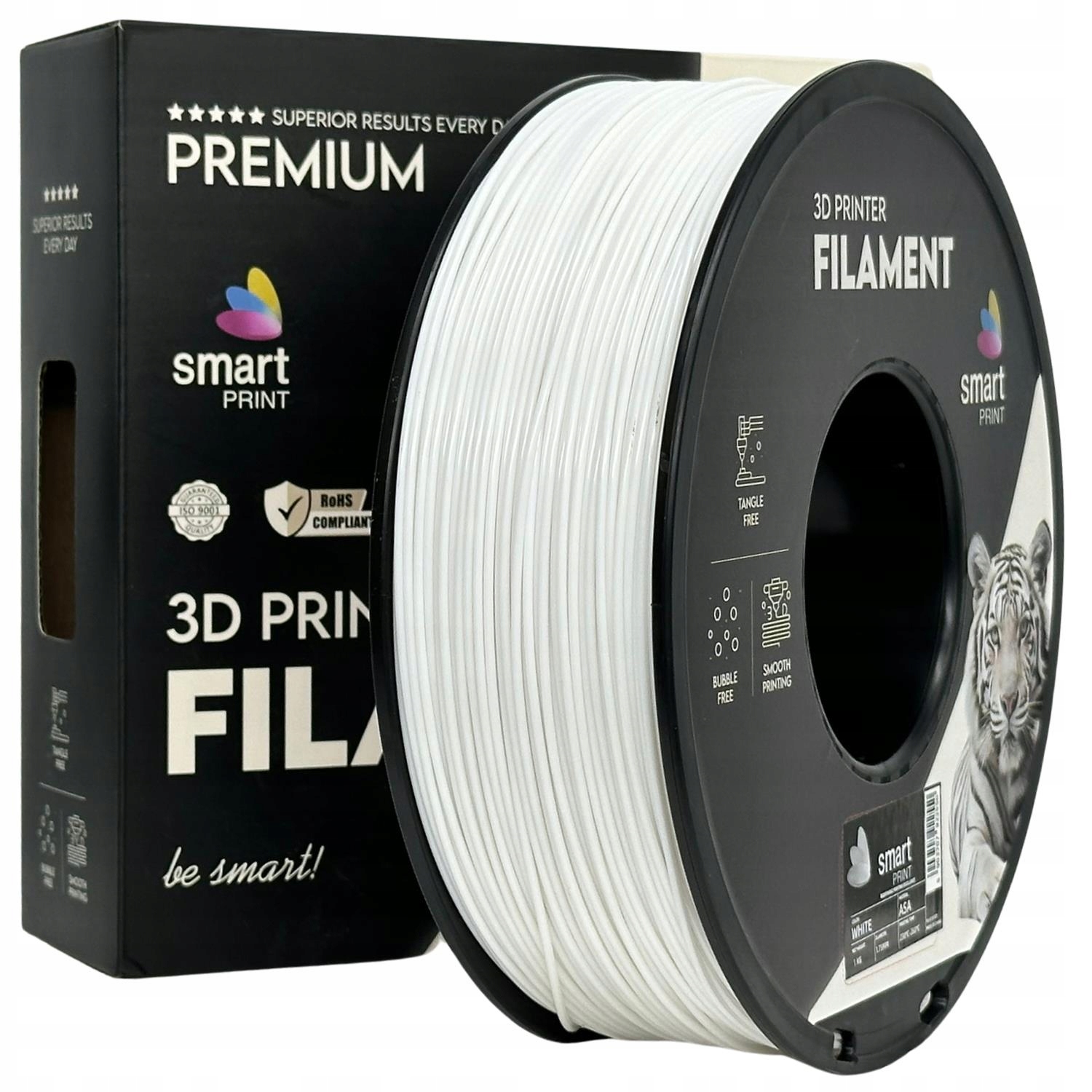 2 x Filament Smart Print Asa White Biały Uv Odporny 1.75mm 1kg