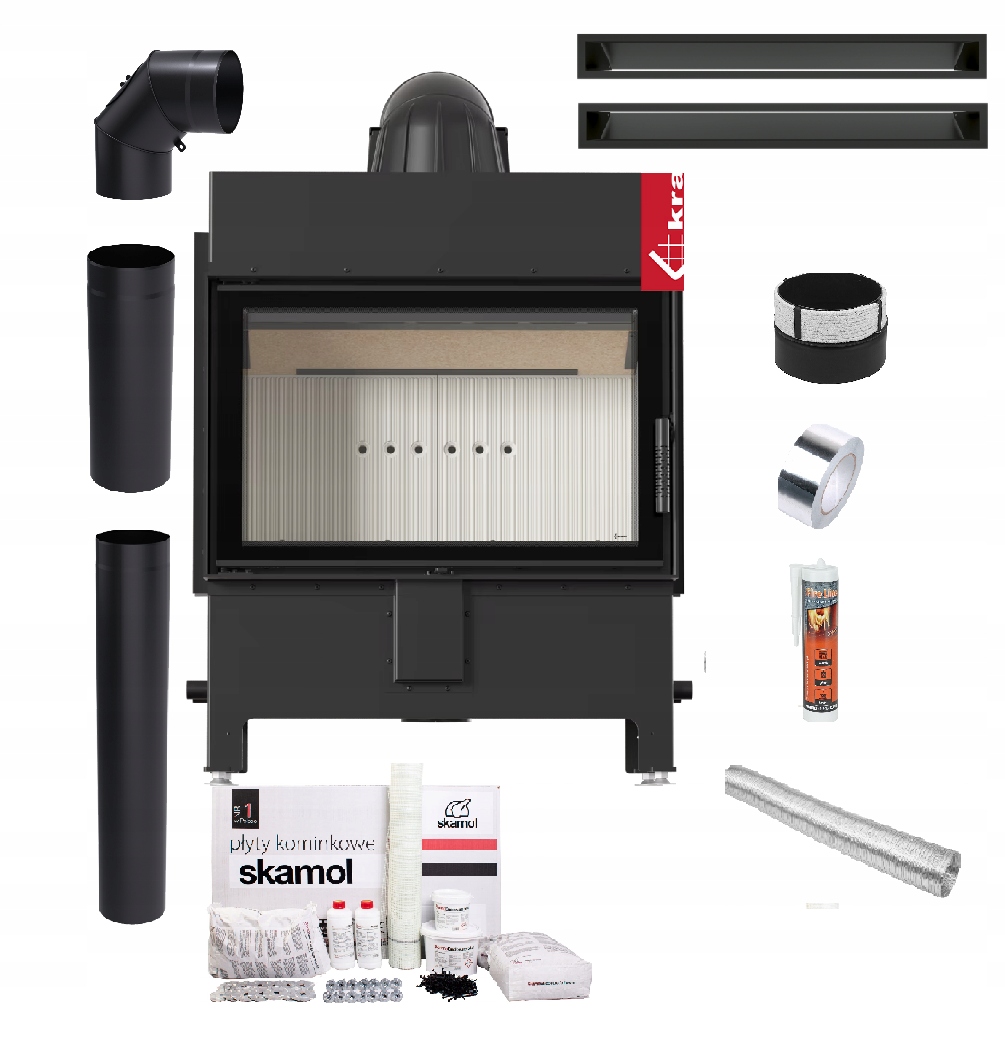 Krbová Vložka Lucy 14 kW Ocelová Vzduchová Ekoprojektová Sada