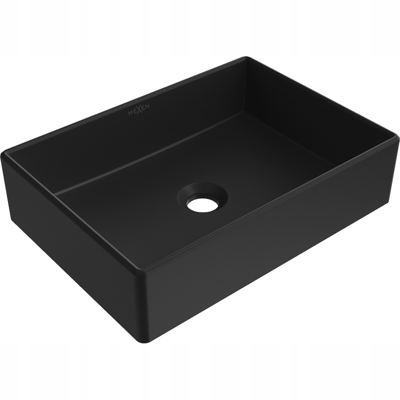 Mexen Goya umyvadlo na desku 45 x 32 cm, Černá mat