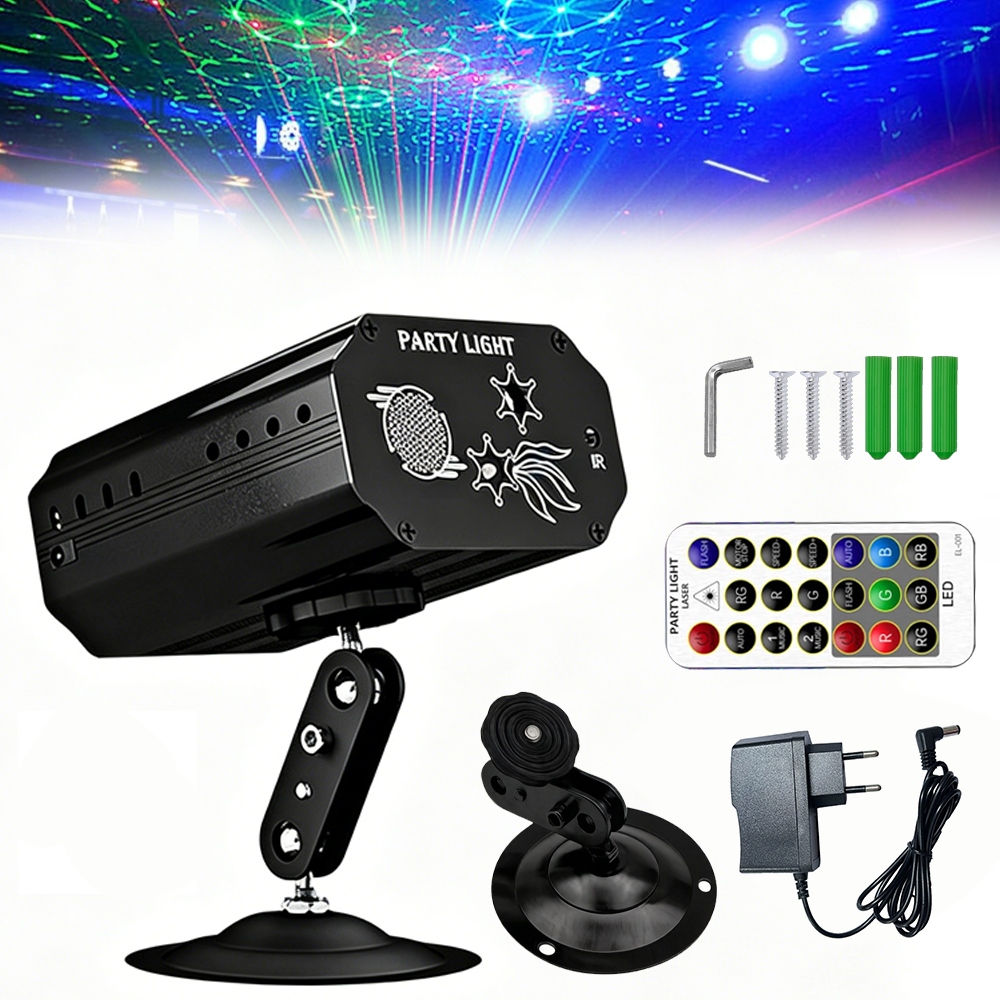 Diskotékové Světlo Led Rgb Projektor S Dálkovým Ovládáním