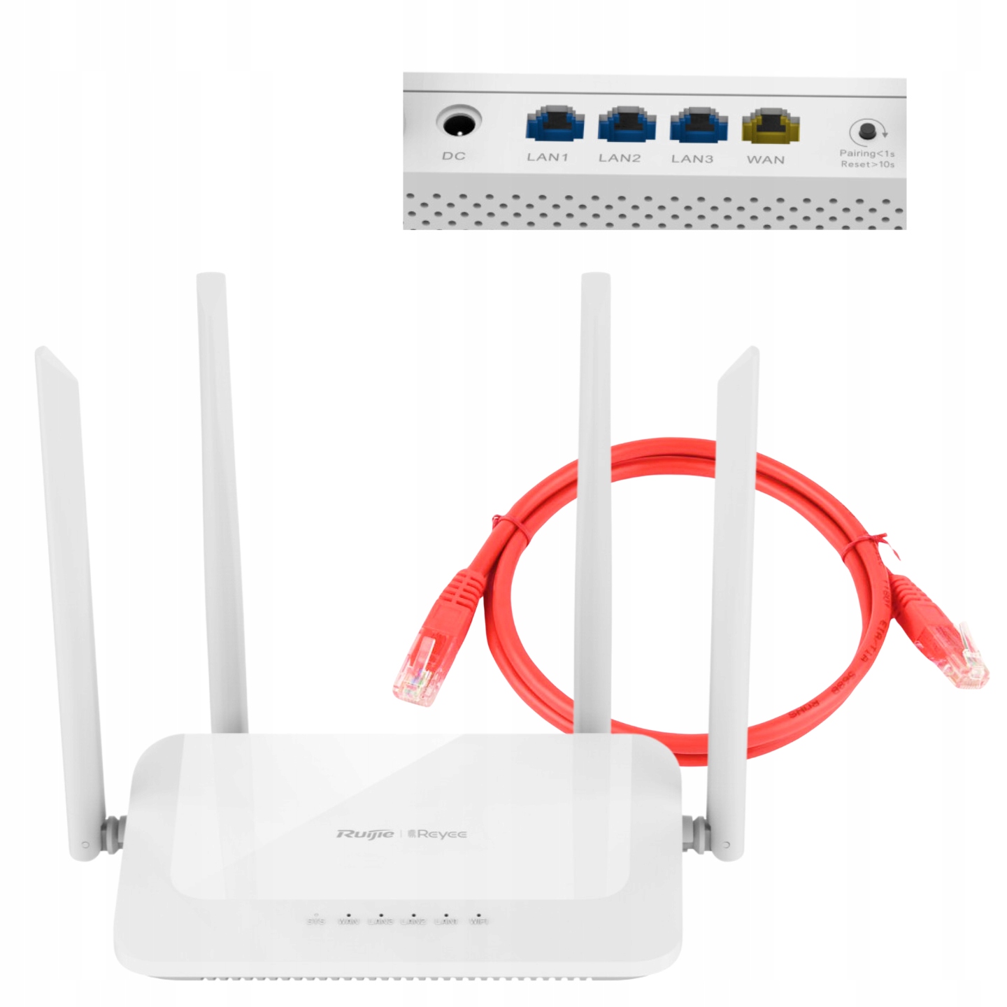 WiFi router 5 Ruijie RG-EW1200 1200 Mb/s, Dualband, patchcord bonus