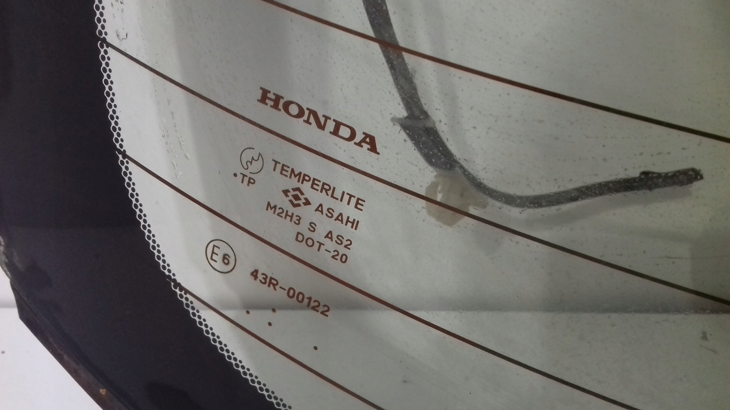 window rear HONDA ACCORD VII sedan 2002-2007