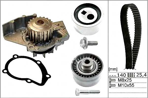 Ina Rozvodová Sada Peugeot 1,9D 98- DW8 140Z Ina