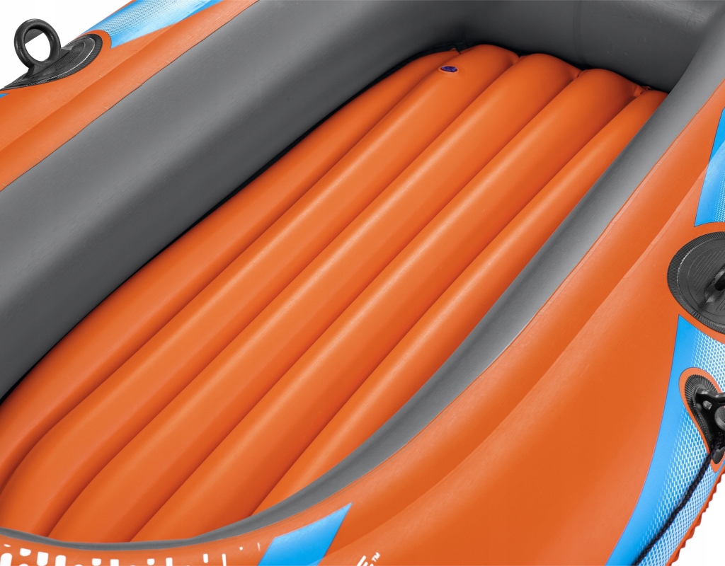 BESTWAY dmuchany PONTON 246 x 122 cm + 2 WIOSŁA + POMPKA + ŁATKA NAPRAWCZA Marka Bestway