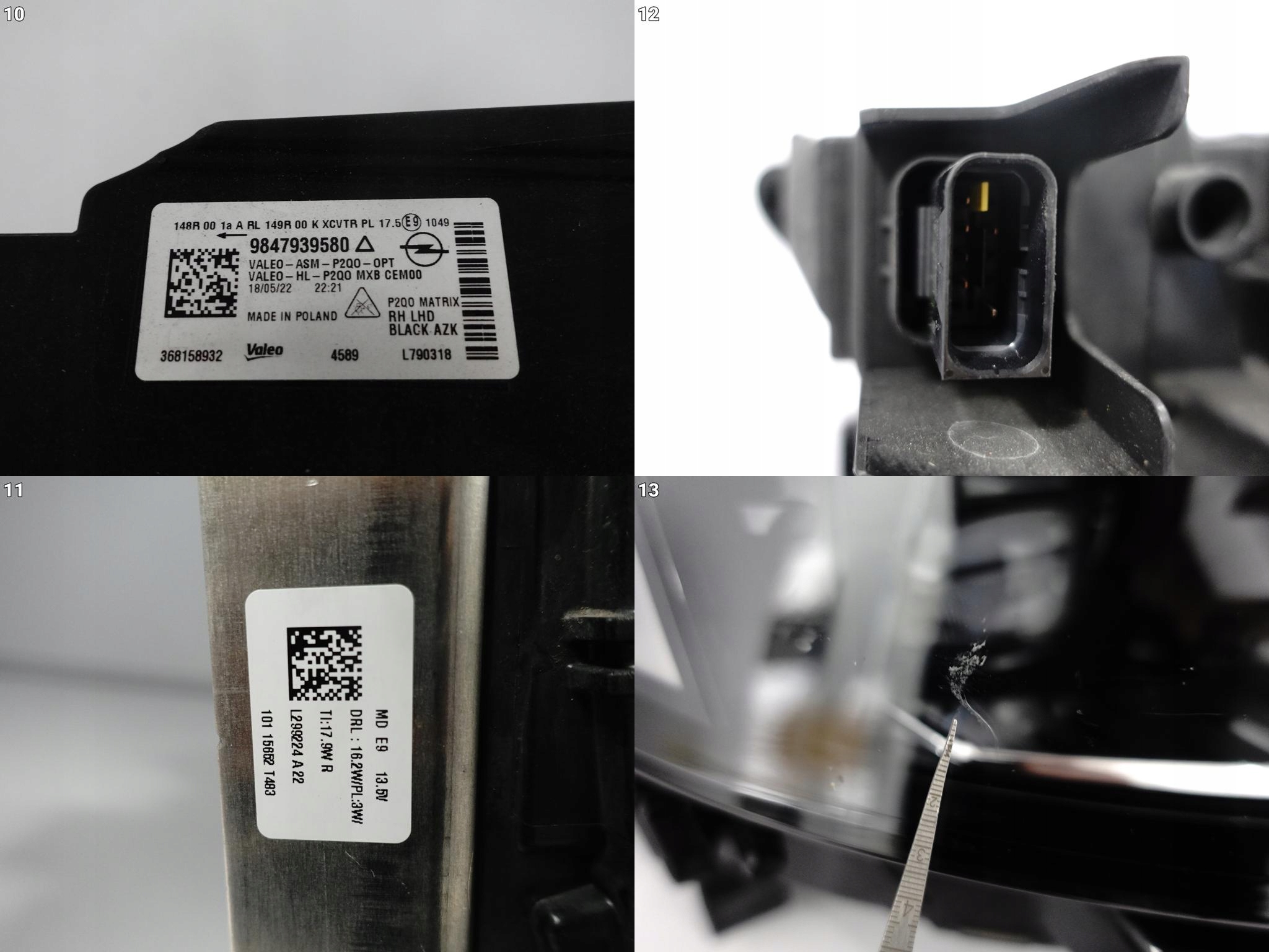 OPEL MOKKA B II 20- light FULL LED MATRIX BLACK INTELLI LUX right EUROPA