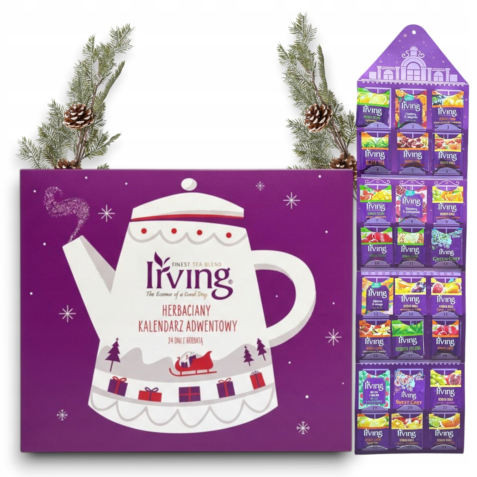 Zestaw 5 Szt Irving Kalendarz Adwentowy Nowa Grafika Z Dzbankiem