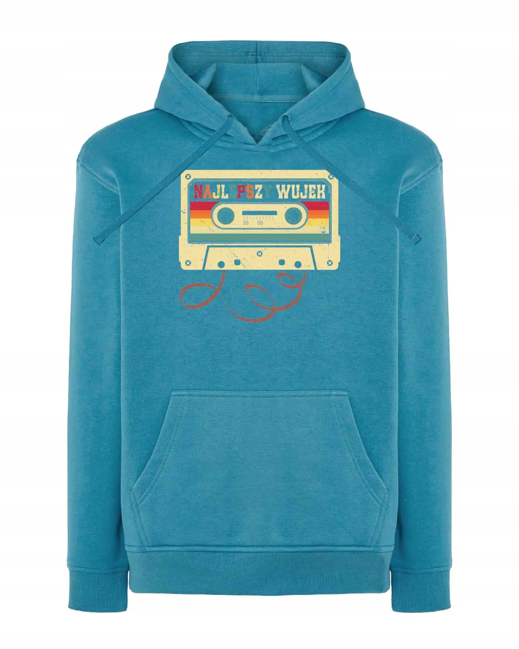 Mikina s kapucí pro strýčka Nejlepší Č. 1 Světle modrá L