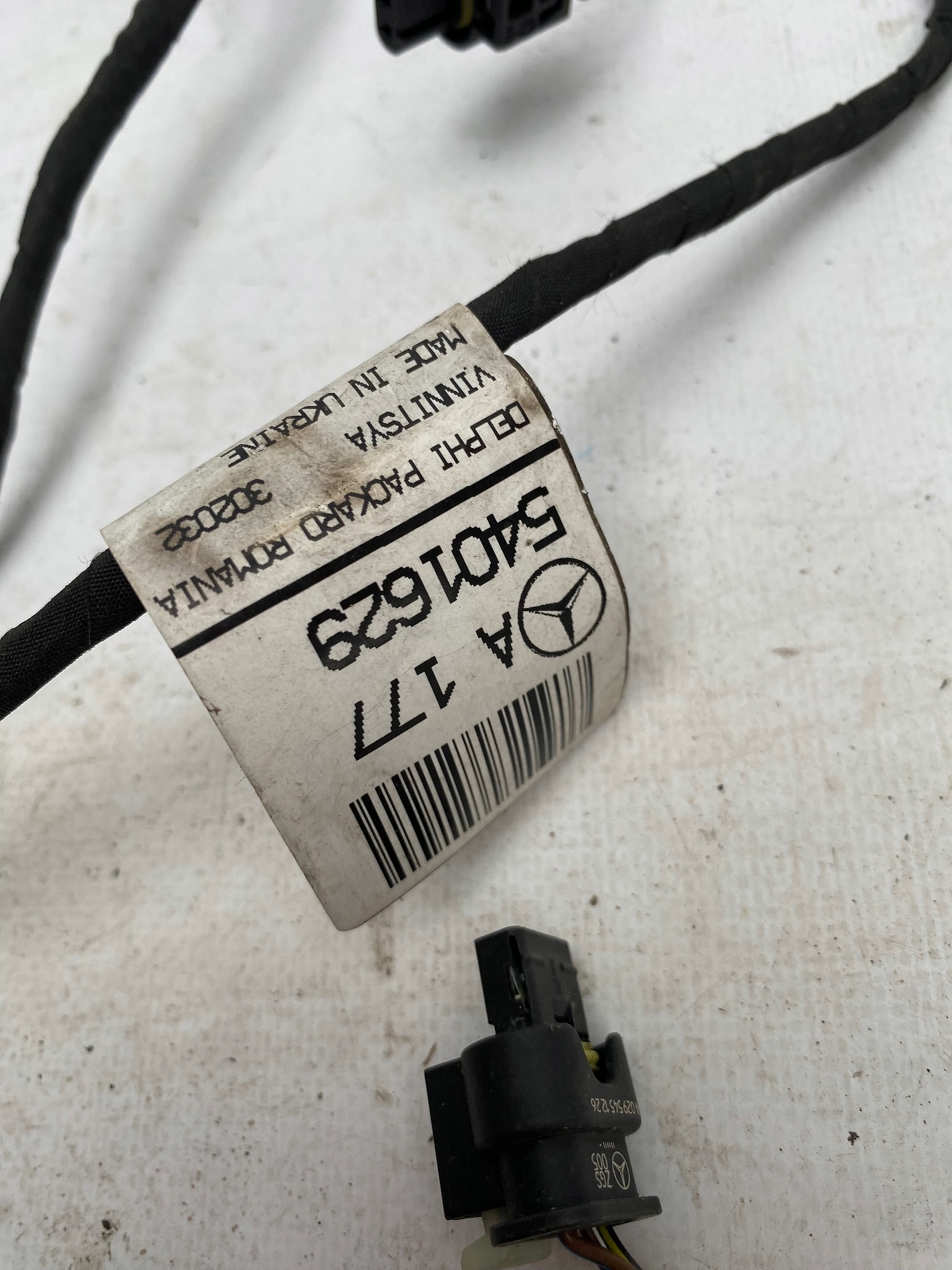 MERCEDES W177 A-class bundle PDC rear part wiring sensors rear
