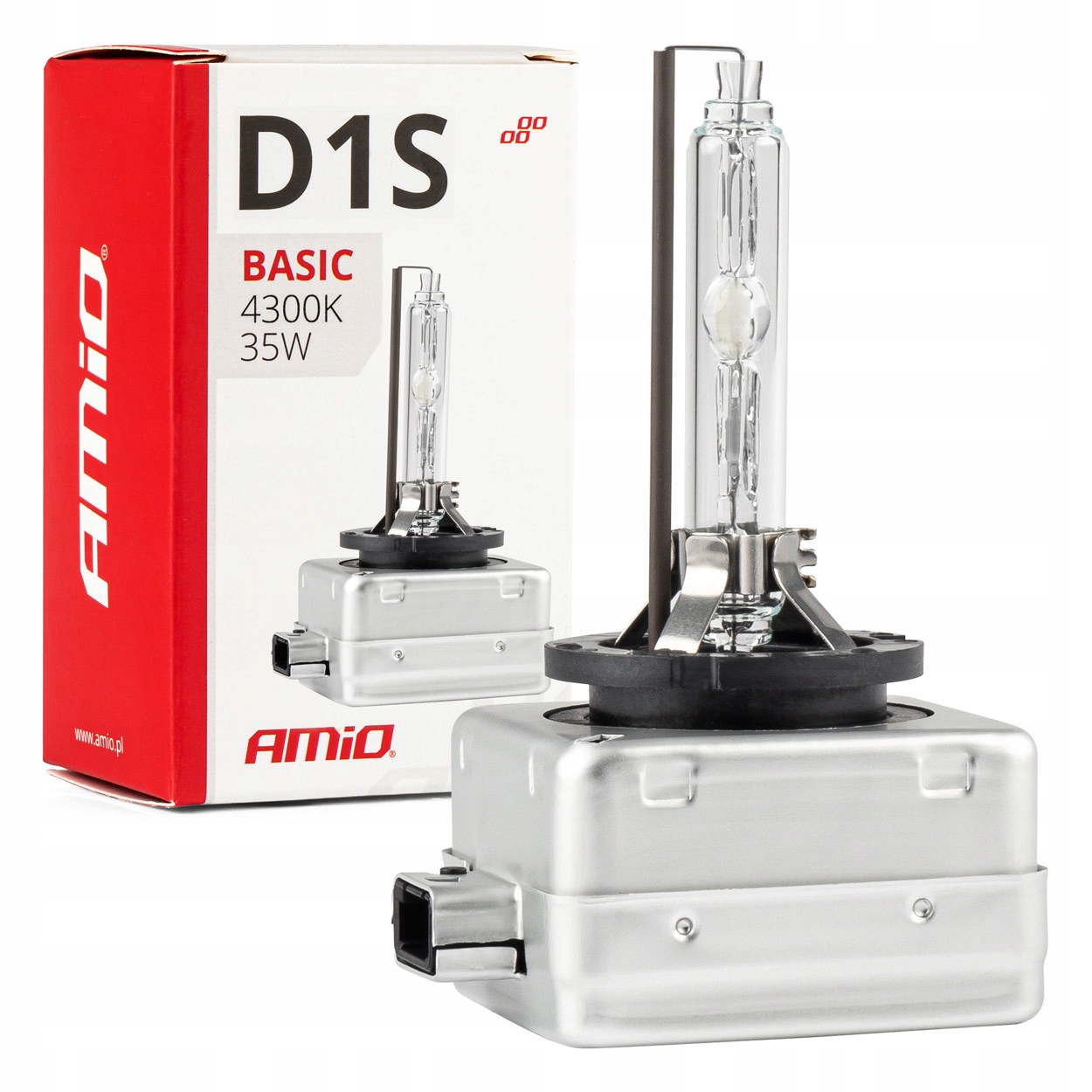 

D1S 4300K 35W Żarnik Xenon Basic Amio Żarówka