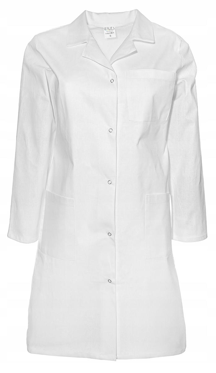 Biały Fartuch Kitel bawełniany medyczny laboratoryjny NAPY damski XXL Marka inna