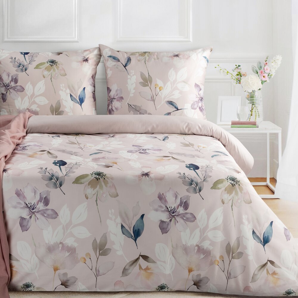 Povlečení PREMIUM33 160x200 Eurofirany světle růžové pastelové květy