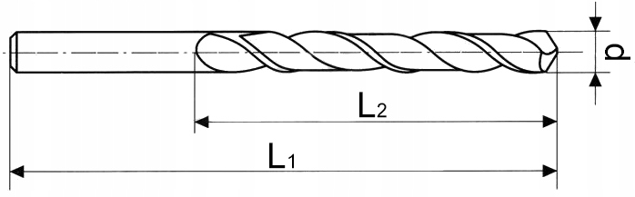 WIERTŁO DŁUGIE DO METALU 8,5 mm 305 mm BIAŁE HSS Kod producenta 53785