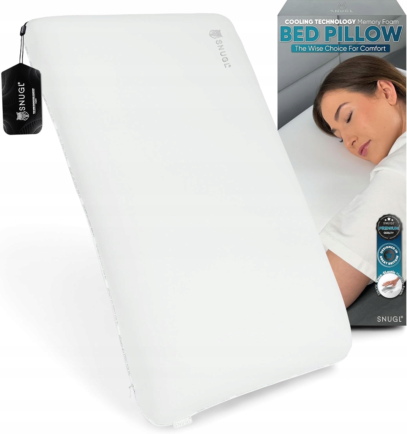 Poduszka Ortopedyczna Do Spania W Każdej Pozycji Ergonomiczna Chłodząca