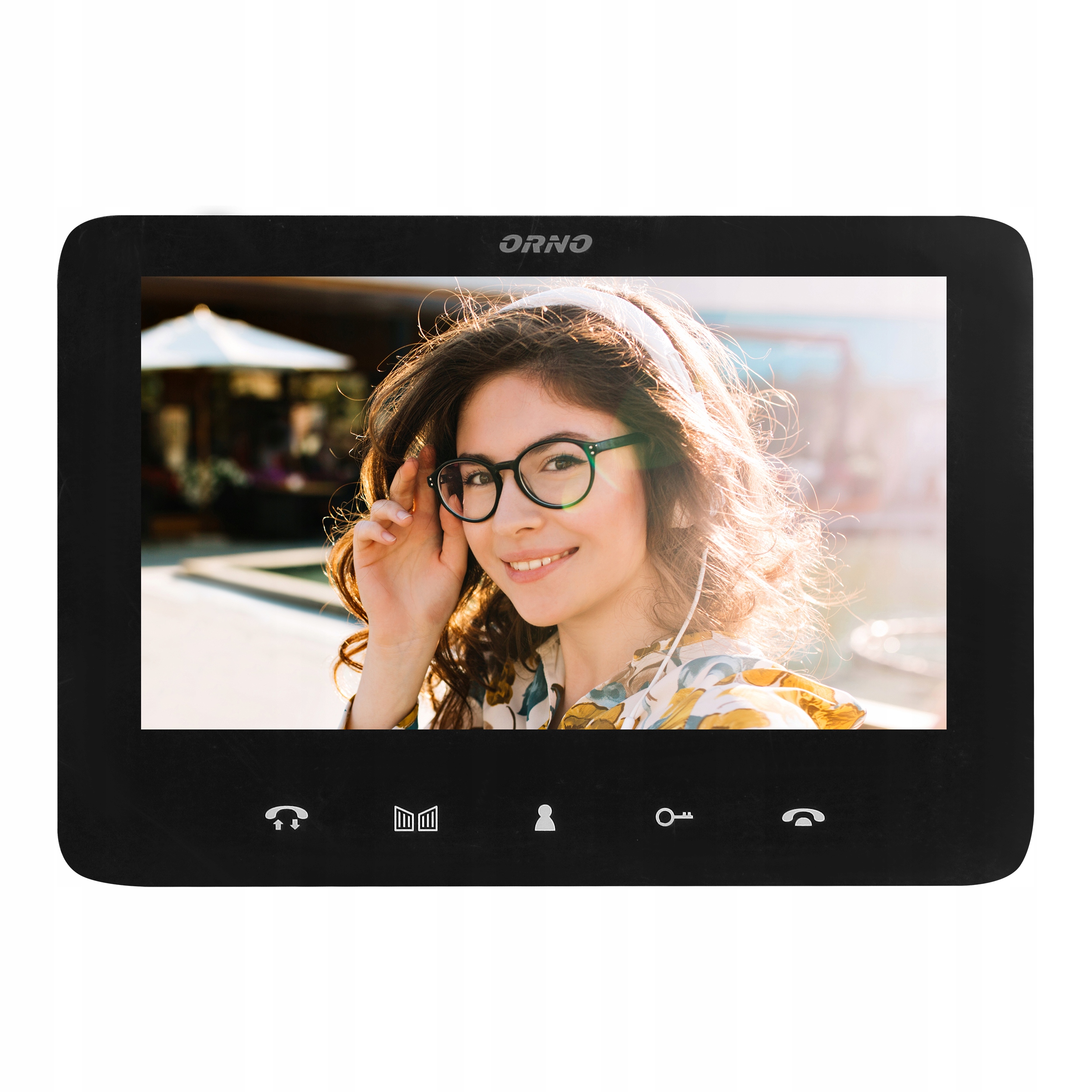 Video monitor, 7" pre zest. Indi, Scuti čierny