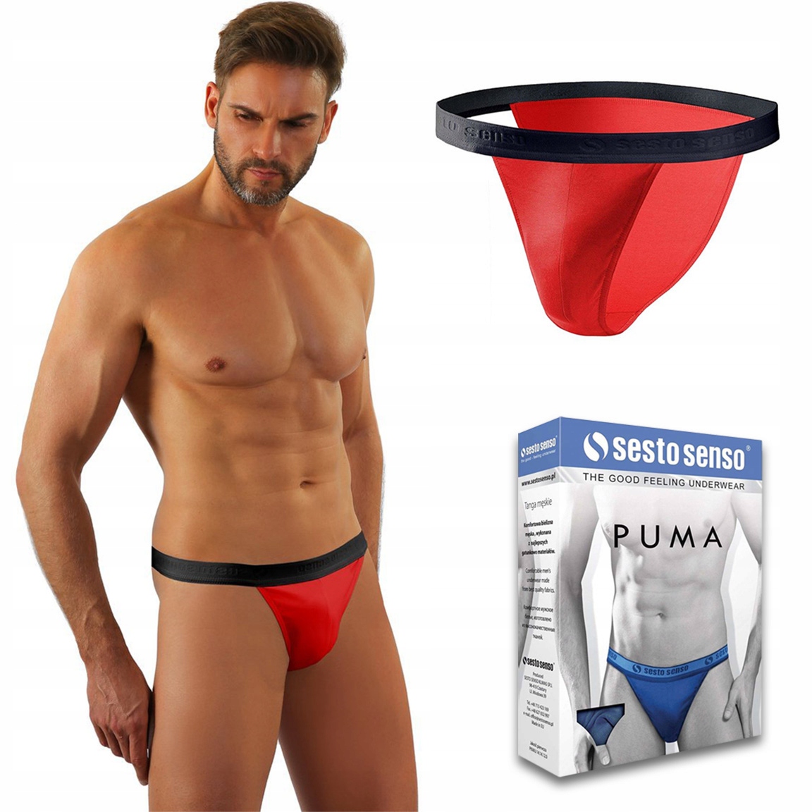 

Slipy męskie tanga Sesto Senso Puma - L