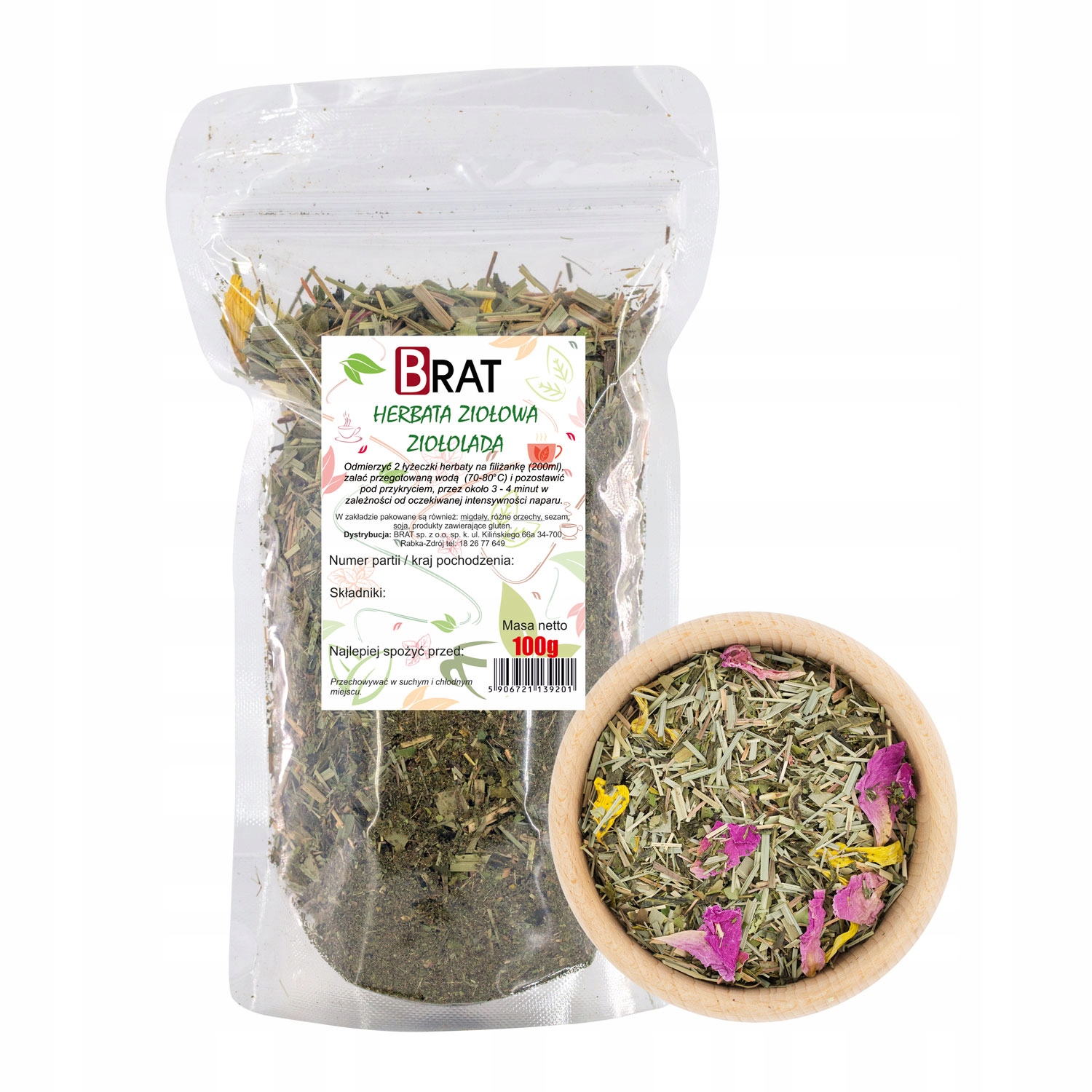 Levně Brat Čaj Bylinná tráva 100 g