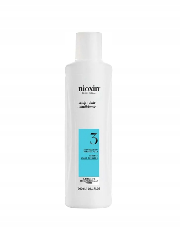 Nioxin System 3 kondicionér pro barvené, suché a poškozené vlasy 300 ml