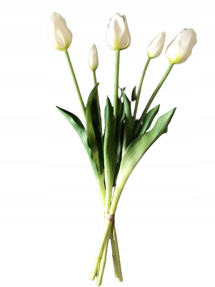 

Tulipany białe 46 cm 5 szt. silikonowe jak żywe xl