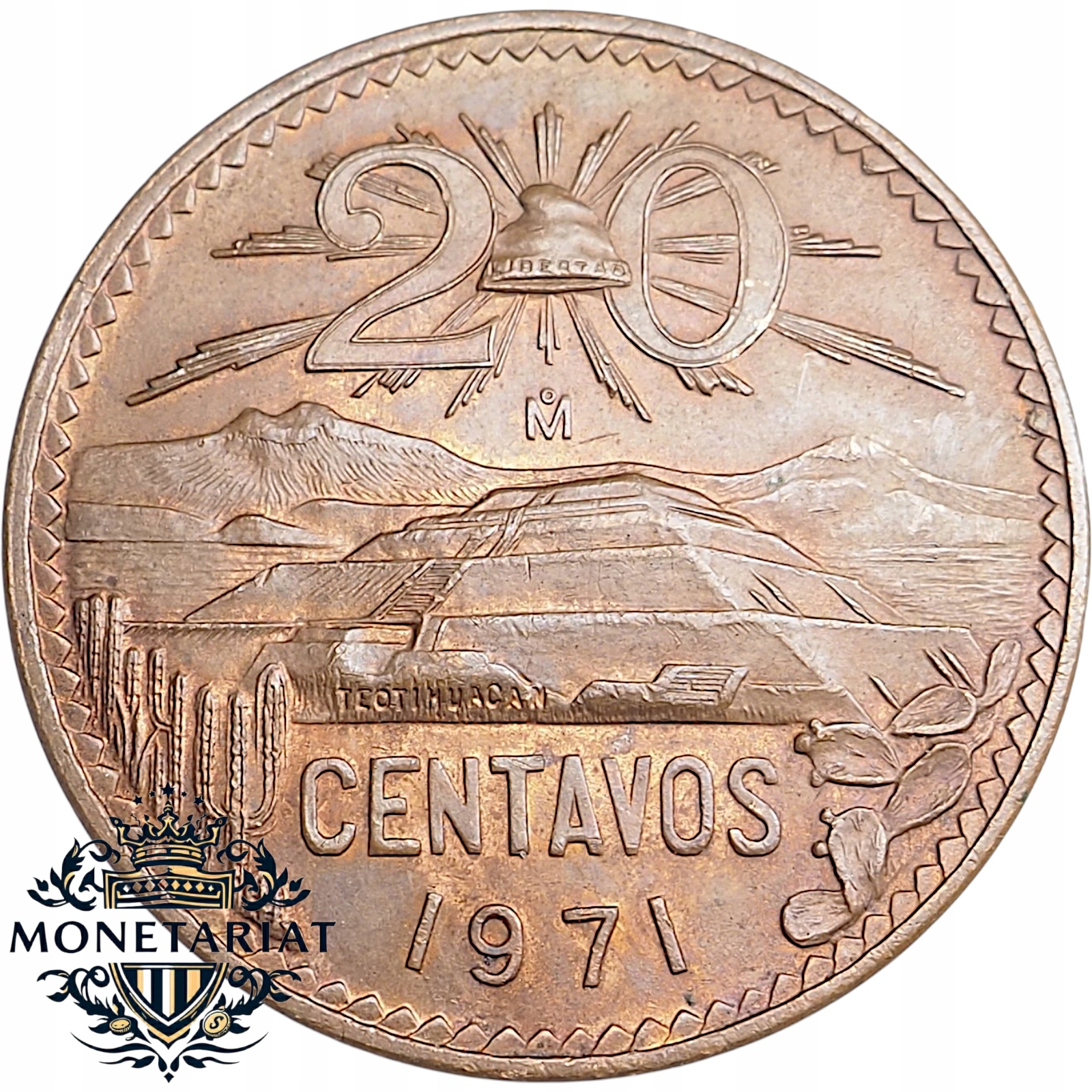 20 CENTAVOS 1971 MEKSYK