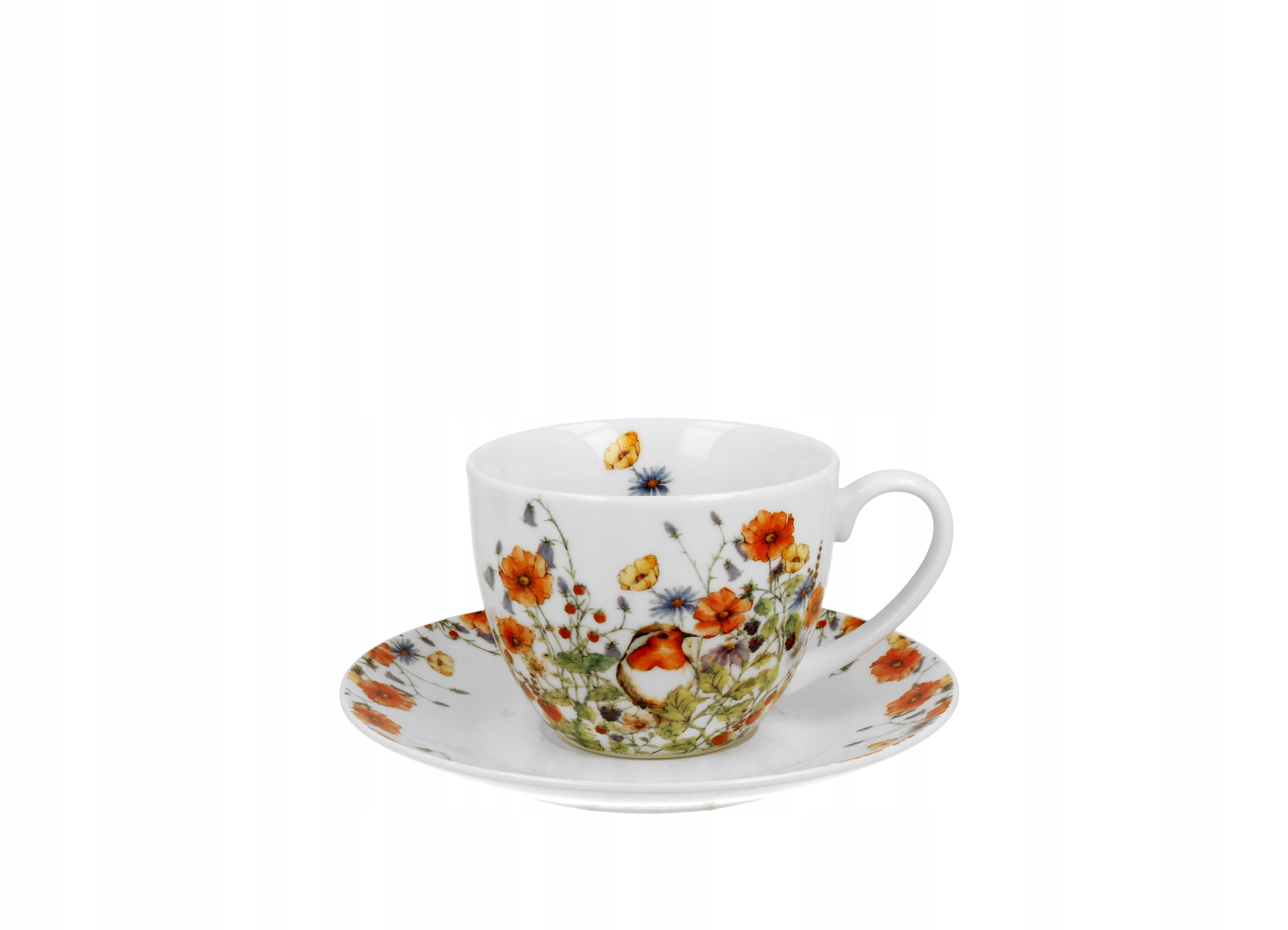 Filiżanka ze spodkiem WILD BIRD Stan opakowania oryginalne