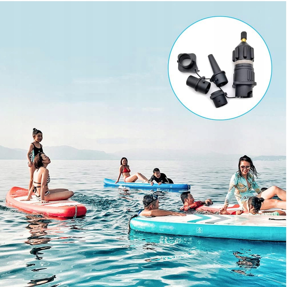 ADAPTER POMPKI DESKI SUP ADAPTER NADMUCHIWANEJ POMPY Z 4 DYSZĄ Model adapter zaworu powietrza
