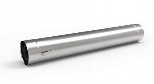 Ks Trubka kyselinovzdorná s ušima, průměr 200 mm, 0,8 mm, 1 m ocel, plynová komínová vložka