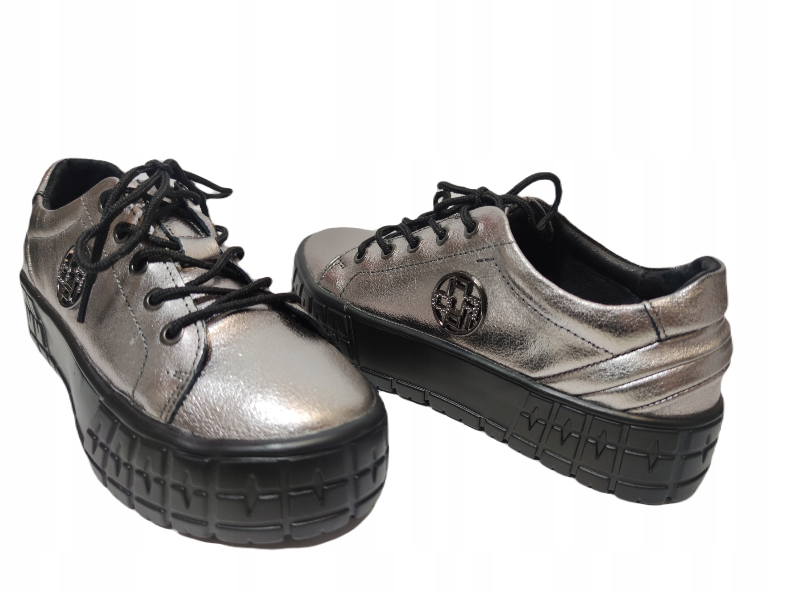 Filippo kůže tenisky platforma DP3528 černá Vel. 37