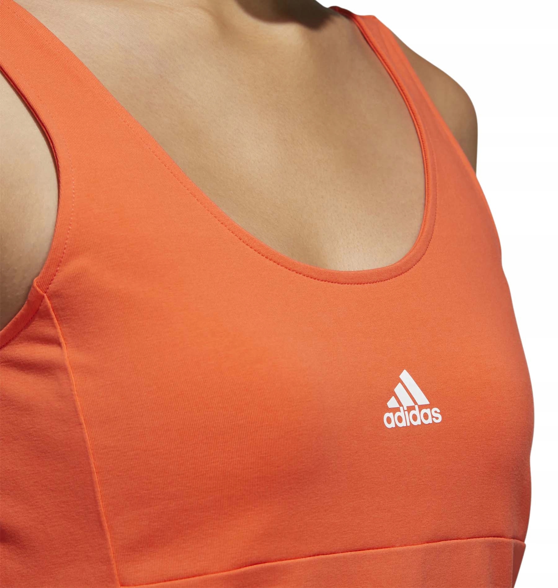 KOSZULKA DAMSKA ADIDAS TOP TANK BAWEŁNA GD9038 XS Wzór dominujący logo