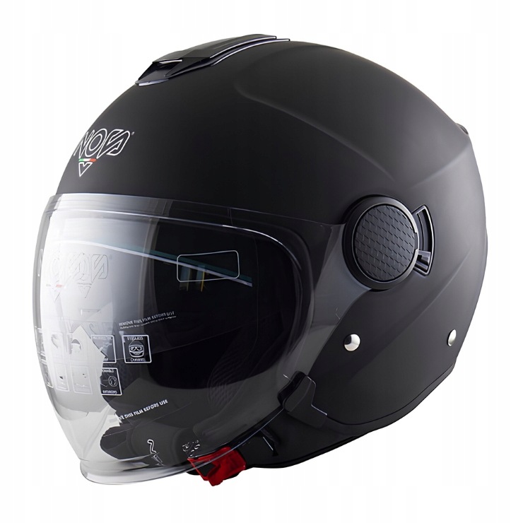 Nos Ns-j Black Matt Motocyklová Prilba Xs