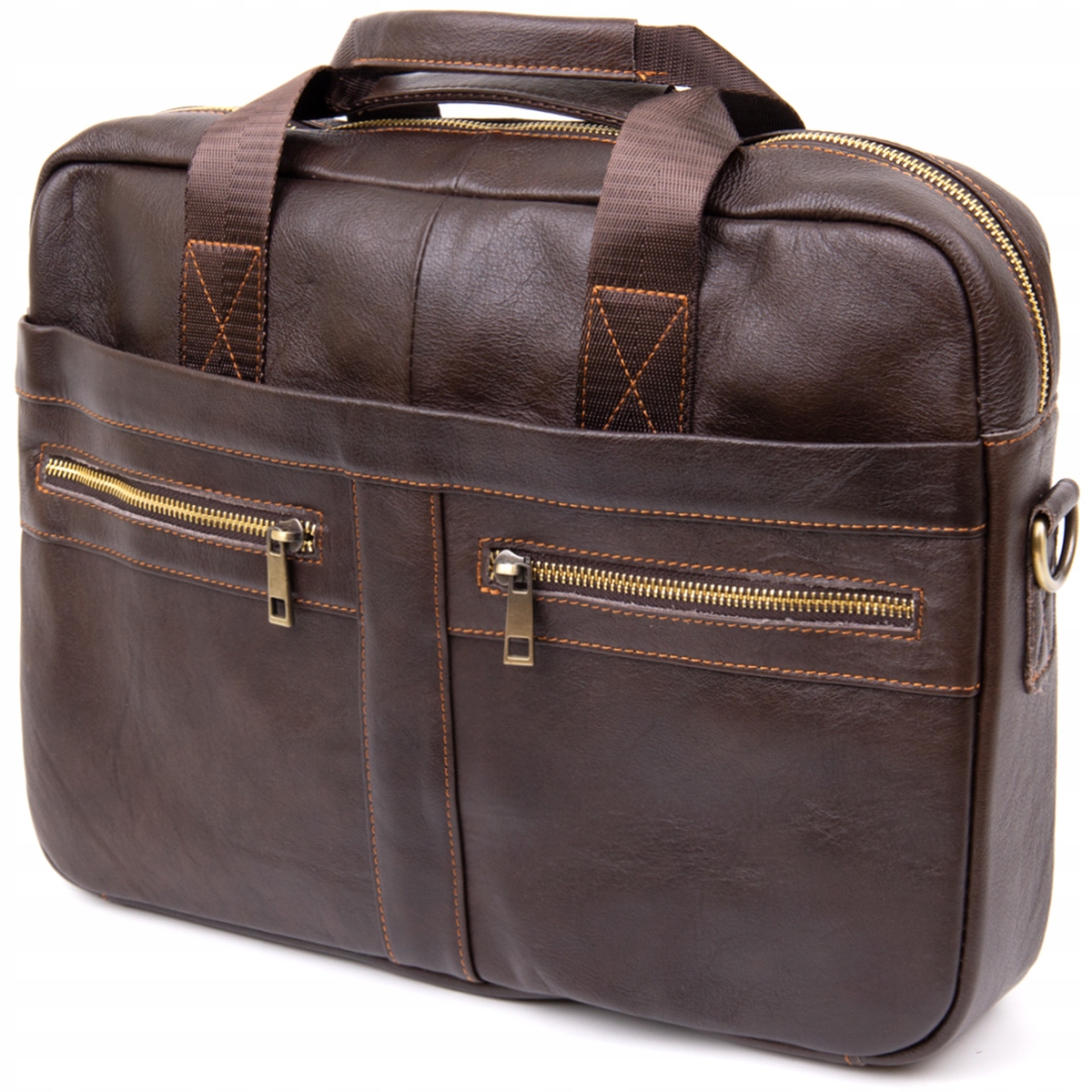 Винтажная сумка для ноутбука 20453 коричневый