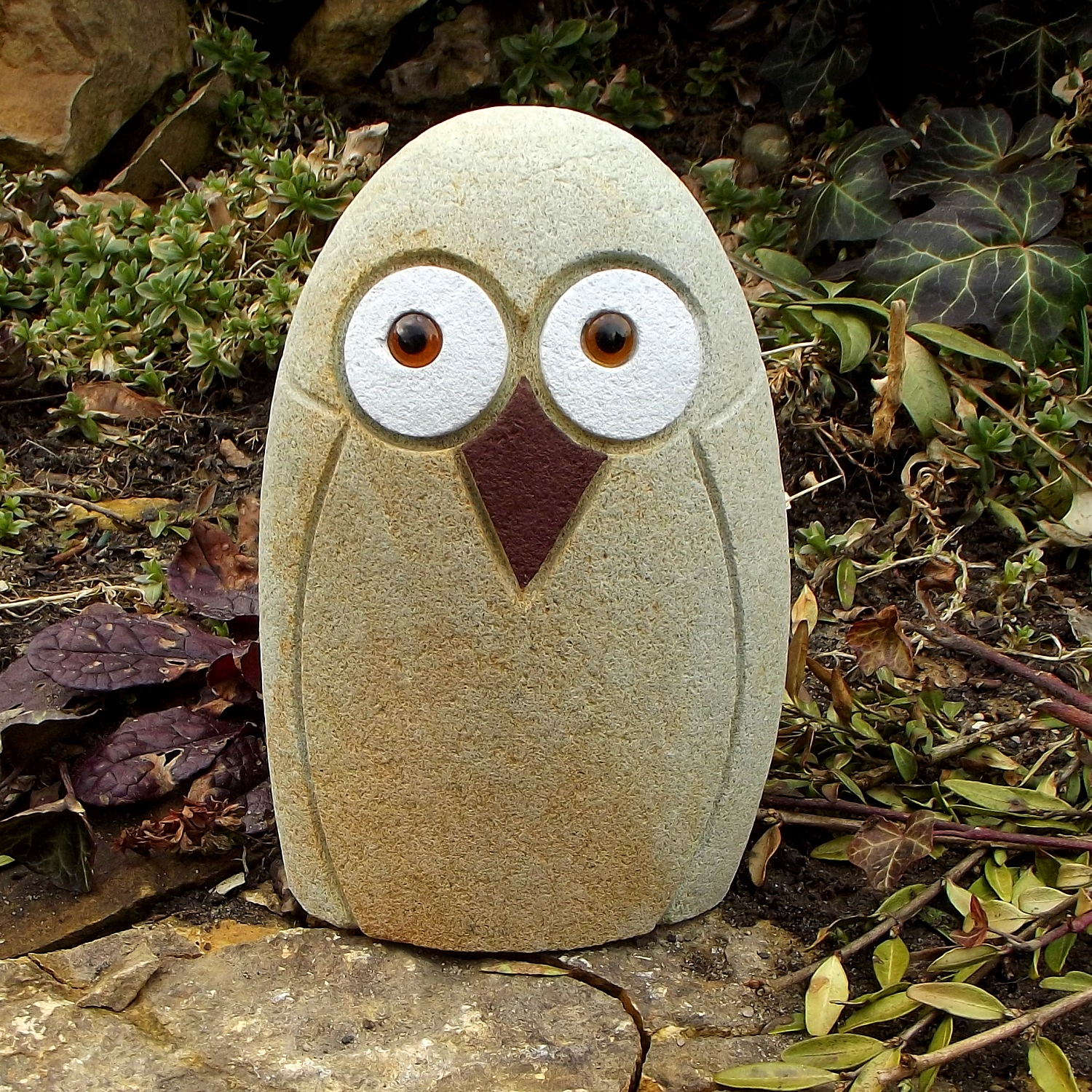 sowa figurka z kamienia, ogród, prezent gartdeco1 Producent Gartdeco