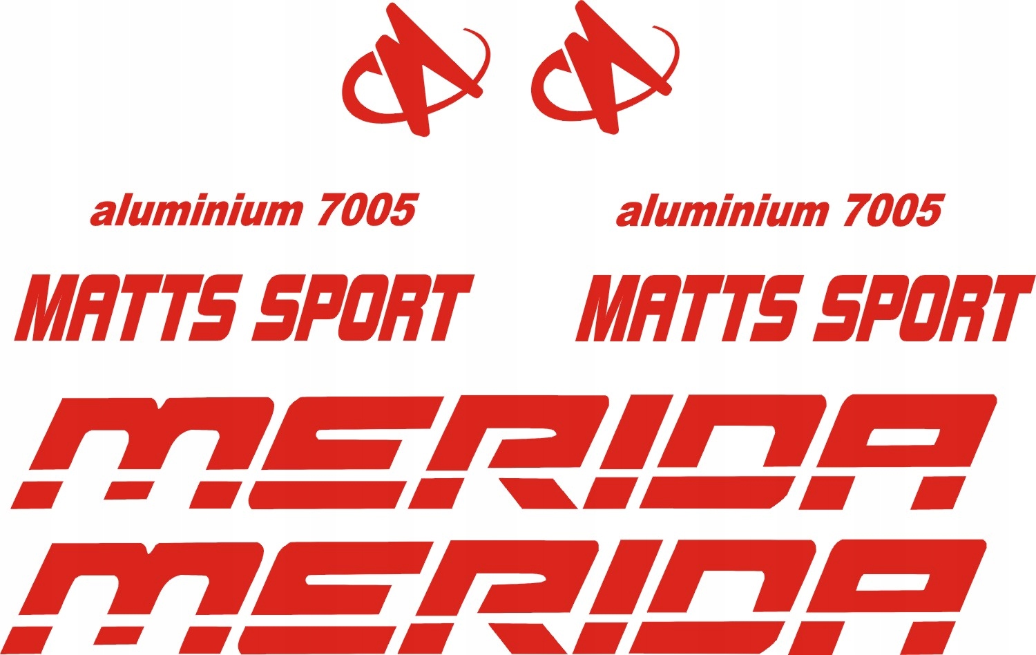 MERIDA MATTS 7005 naklejki 20-6C RÓŻNE KOLORY