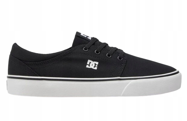 DC Šněrovací Černé Tenisky S Bílou Boční Podrážkou 38,5 J0D