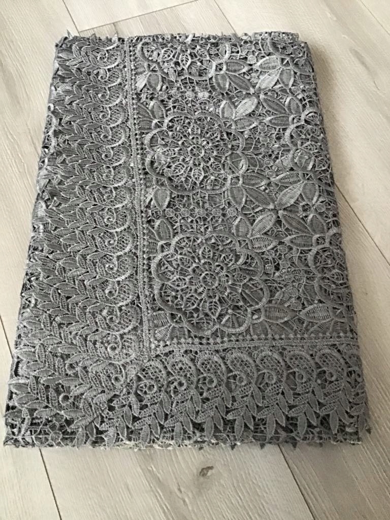 

Obrus Z Gipiury Szary Cały Koronkowy 110 x160 cm