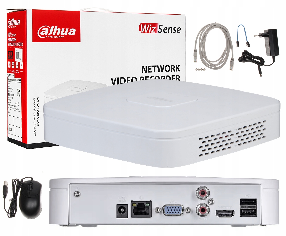 Rejestrator Ip Dahua NVR2104-4KS3 do 8MPx 4CH Aplikacja