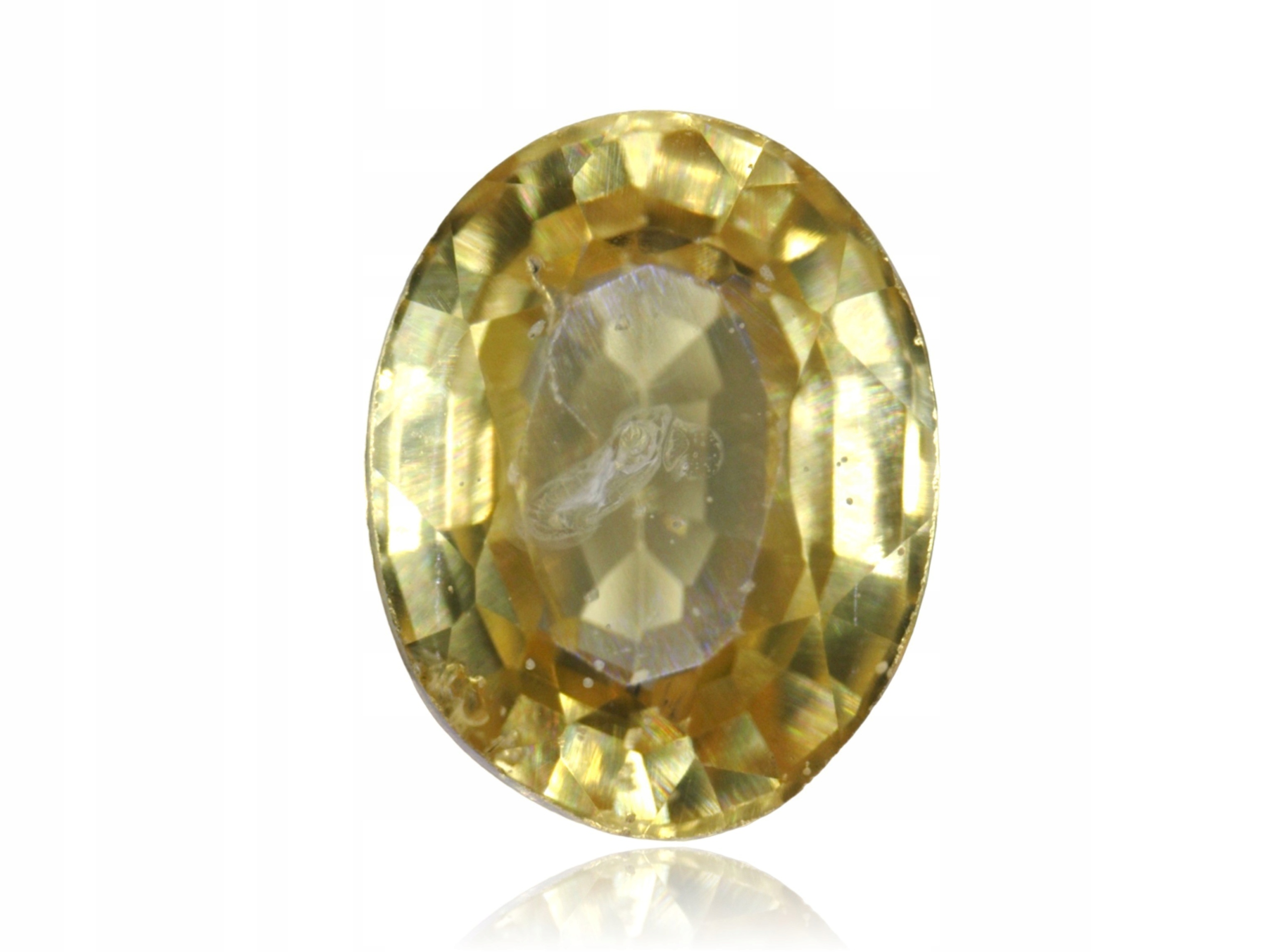 Safír 0.21ct Žlutý Ovál eCertifikát Wbd