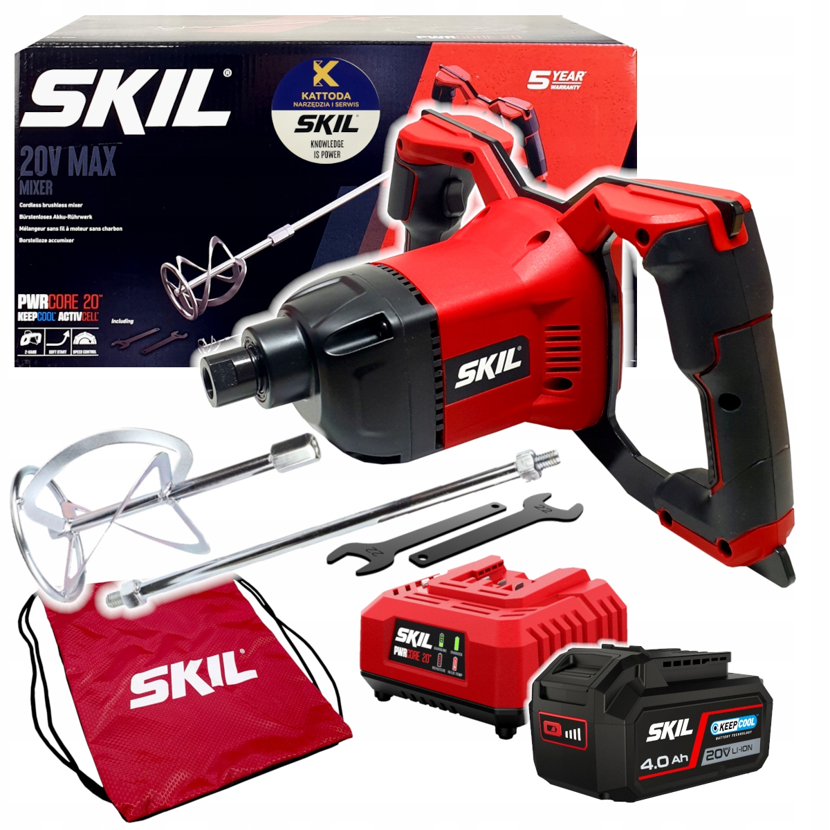 Mieszalnik Mieszadło Akumulatorowe Skil 20V 3171 1x4.0Ah